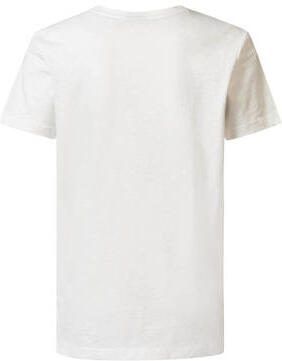 Petrol Industries T-shirt met printopdruk wit Jongens Katoen Ronde hals 140