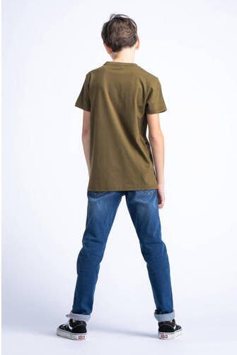 Petrol Industries T-shirt mosgroen Jongens Katoen Ronde hals Effen 116