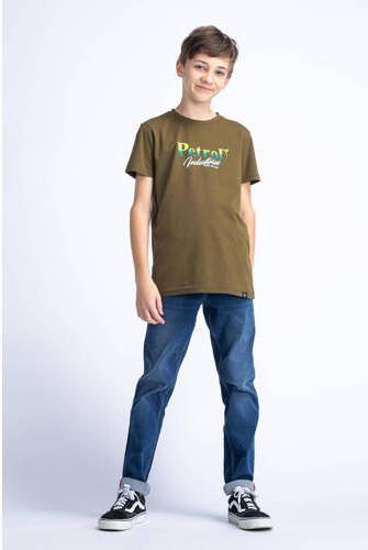 Petrol Industries T-shirt mosgroen Jongens Katoen Ronde hals Effen 116 - Foto 2