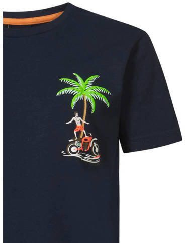 Petrol Industries T-shirt navy Blauw Jongens Katoen Ronde hals Effen 152 - Foto 2