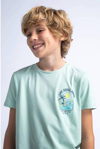 Petrol Industries T-shirt pistache Groen Jongens Katoen Ronde hals Effen 116 - Foto 2