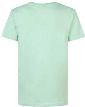 Petrol Industries T-shirt pistache Groen Jongens Katoen Ronde hals Effen 116