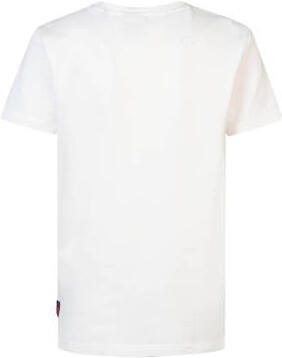 Petrol Industries T-shirt wit Jongens Katoen Ronde hals Effen 152 - Foto 3