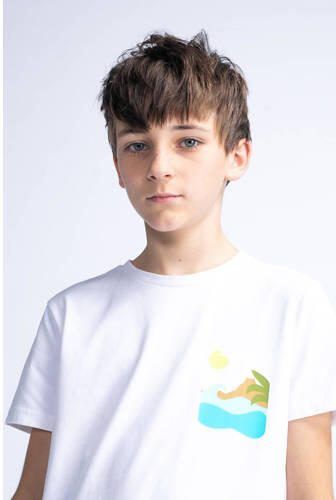 Petrol Industries T-shirt wit Jongens Katoen Ronde hals Effen 128 - Foto 3