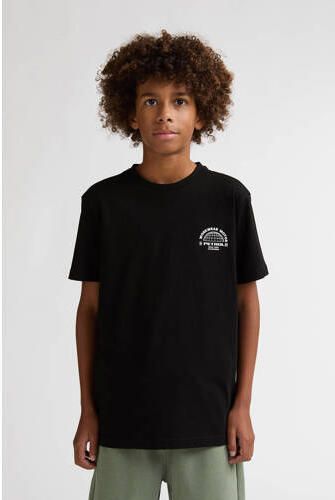 Petrol Industries T-shirt zwart Jongens Katoen Ronde hals Printopdruk