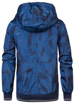 Petrol Industries zomerjas met camouflageprint blauw Jongens Polyester Capuchon 152