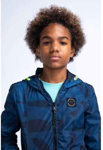 Petrol Industries zomerjas met camouflageprint blauw Jongens Polyester Capuchon 152 - Foto 2