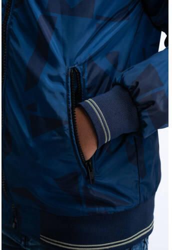Petrol Industries zomerjas met camouflageprint blauw Jongens Polyester Capuchon 152 - Foto 3