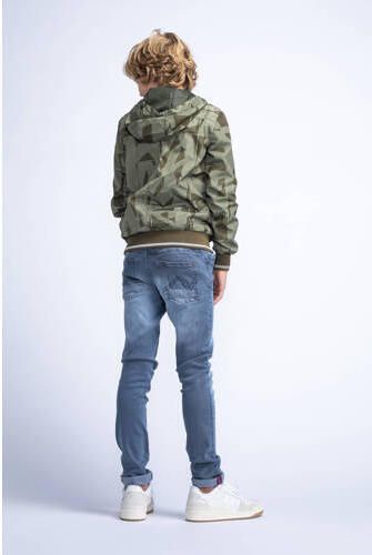 Petrol Industries zomerjas met camouflageprint groen Jongens Polyester Capuchon 116