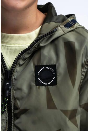 Petrol Industries zomerjas met camouflageprint groen Jongens Polyester Capuchon 116 - Foto 2
