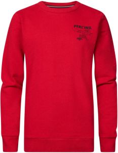Petrol Industries sweater met backprint rood