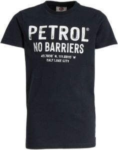 Petrol Industries T-shirt met logo donkerblauw