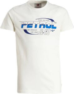 Petrol Industries T-shirt met logo krijtwit