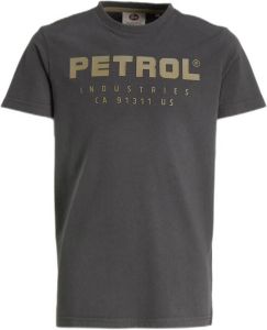 Petrol Industries T-shirt met logo zwartzand