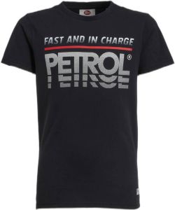 Petrol Industries T-shirt met printopdruk zwart