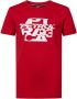 Petrol Industries T-shirt met logo rood Jongens Katoen Ronde hals Logo 128 - Thumbnail 2