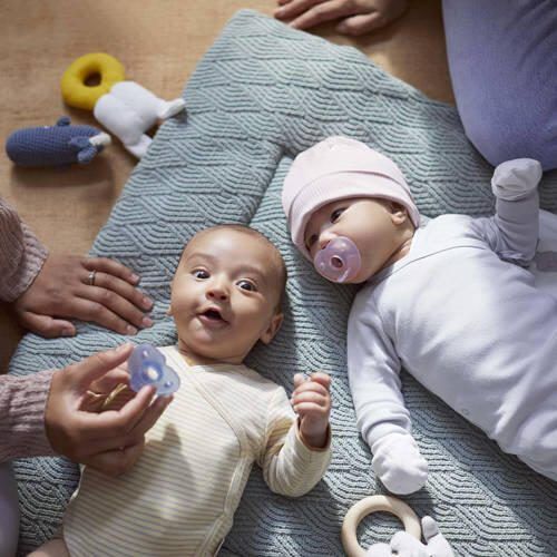 Philips Avent fopspeen SCF099 21 CURVED SOOTHIE 0-6M (set van 2) Blauw - Foto 2