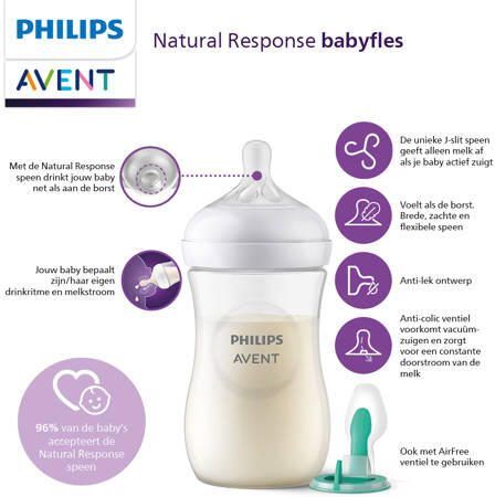 Philips Avent Natural Response babyfles 330 ml (1 fles)