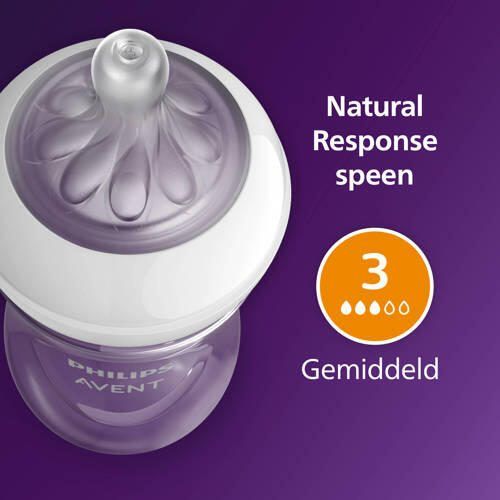 Philips Avent Natural Response babyfles olifant met AirFree-ventiel 260 ml (1 fles) - Foto 2