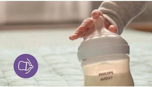 Philips Avent Natuurlijke Zuigreflex Snelheid 3 1+ maanden 2 stuks SCY963 02 Flesspenen Speen - Foto 3