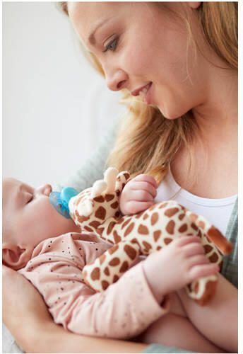 Philips Avent Snuggle SCF348 11 speenknuffel giraffe Fopspeen - Foto 3