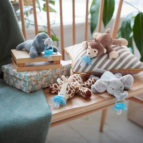 Philips Avent Snuggle SCF348 13 speenknuffel olifant Fopspeen - Foto 2