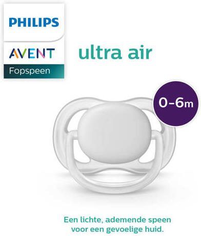 Philips Avent Ultra Air Fopspeen 0-6M 2 stuks SCF080 01 Groen