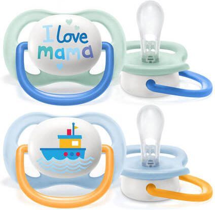 Philips Avent Ultra Air Fopspeen 0-6M 2 stuks SCF080 01 Groen - Foto 2