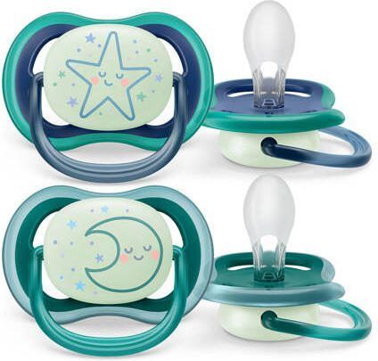 Philips Avent Ultra Air Nighttime Fopspeen 6-18M 2 stuks SCF376 13