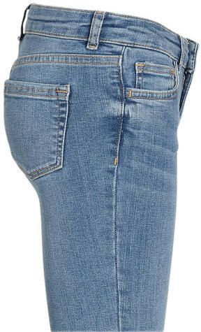 PIECES KIDS high waist slim fit jeans LPRUNA light denim Blauw Meisjes Stretchdenim 128 - Foto 2