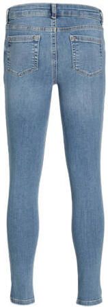 PIECES KIDS high waist slim fit jeans LPRUNA light denim Blauw Meisjes Stretchdenim 128 - Foto 3