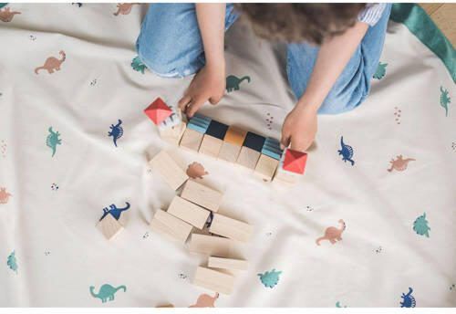 Play&Go 2-in-1 opbergzak speelkleed Dino Multi | Speelkleed van