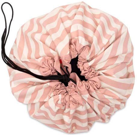 Play&Go 2-in-1 opbergzak speelkleed Stripes New Pink
