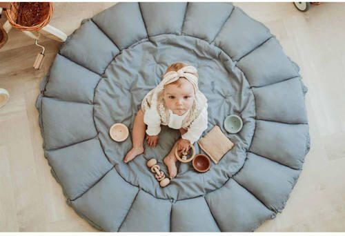 Play&Go 3-in-1 speelkleed Bloom Dusty Blue Blauw