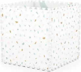 Play&Go EEVAA 2-in-1 omkeerbare puzzel speelmat en opbergdoos Village Terrazzo (120x180cm 6 tegels) Speelkleed