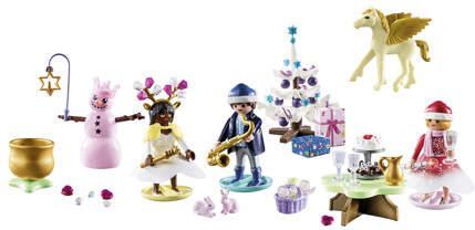 PLAYMOBIL Christmas Adventskalender Kerstmis onder de Regenboog 71348 Speelset - Foto 3