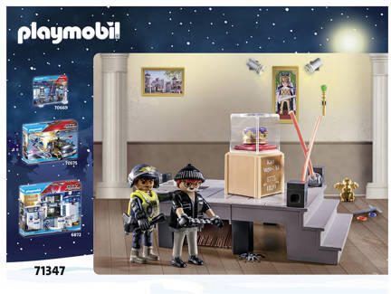 PLAYMOBIL Christmas Adventskalender Politie museumdiefstal 71347 Speelset - Foto 2