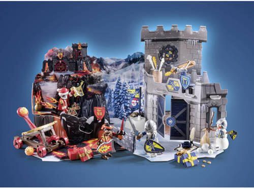 PLAYMOBIL Christmas Adventskalender Strijd in de sneeuw 71346 Speelset