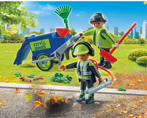 PLAYMOBIL City Action Figurenset schoonmaakteam 71434 Speelset
