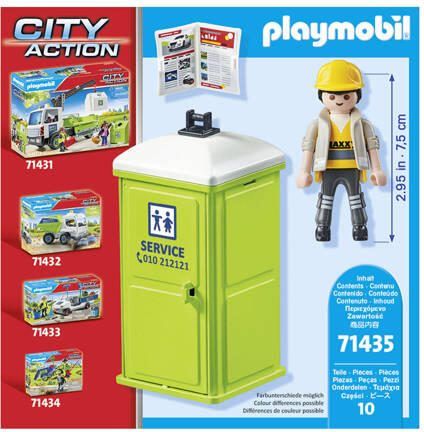 PLAYMOBIL City Action Mobiel Toilet 71435 Speelset