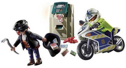 PLAYMOBIL City Action Politiemotor: achtervolging van de geldrover 70572 Speelset - Foto 3