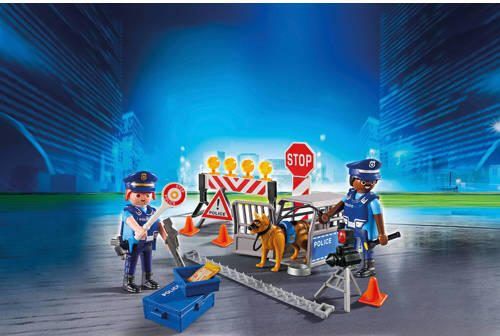 PLAYMOBIL City Action politiewegversperring Speelset