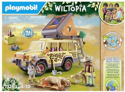 PLAYMOBIL Wiltopia Met de terreinwagen bij de leeuwen 71293 Speelset