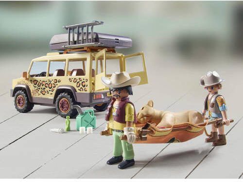 PLAYMOBIL Wiltopia Met de terreinwagen bij de leeuwen 71293 Speelset - Foto 3