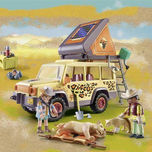PLAYMOBIL Wiltopia Met de terreinwagen bij de leeuwen 71293 Speelset - Foto 2