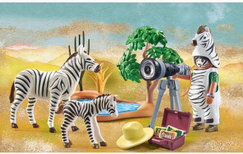 PLAYMOBIL Wiltopia Onderweg met de dierenfotograaf 71295 Speelset
