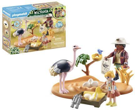 PLAYMOBIL Wiltopia Op bezoek bij papa struisvogel 71296 Speelset - Foto 2