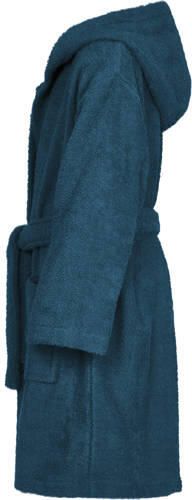 Playshoes badstof badjas donkerblauw Katoen Capuchon Effen 110 116 - Foto 2