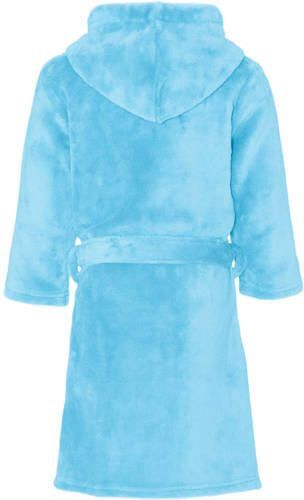 Playshoes badstof badjas lichtblauw Meisjes Polyester Capuchon Effen 122 128