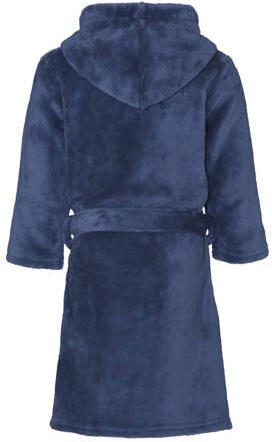 Playshoes fleece badjas donkerblauw Meisjes Polyester Capuchon Effen 146 152 - Foto 2